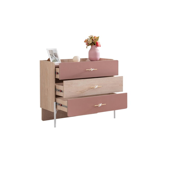 Hanah Home Cómoda Rosetta Marrón y Rosa